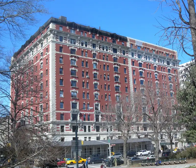 Pre-war apartment buildings along Central Park West on the Upper West Side of Manhattan