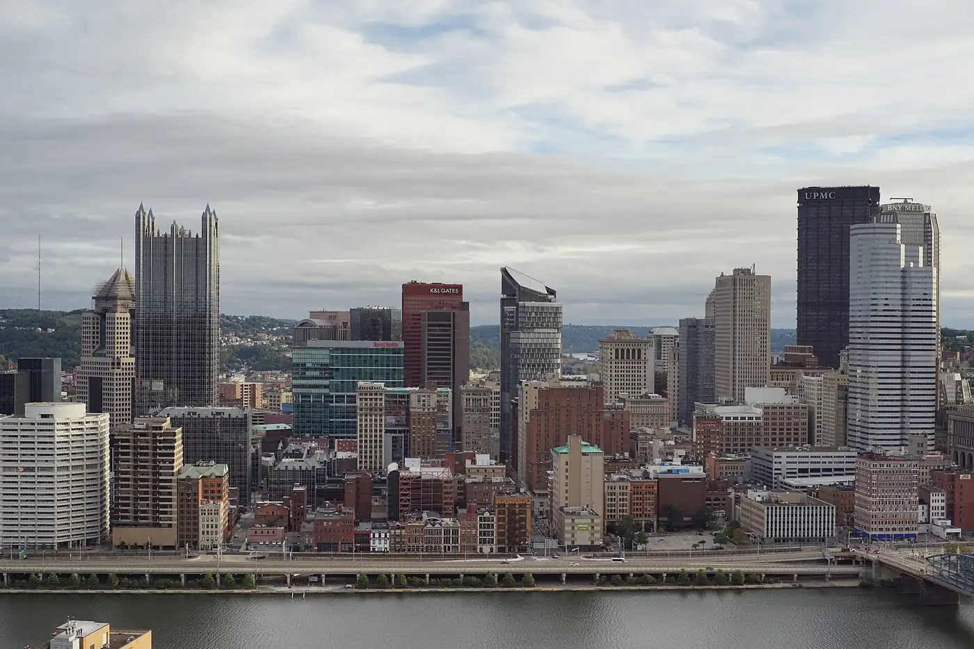 Downtown Pittsburgh skyline viewed from Mount Washington